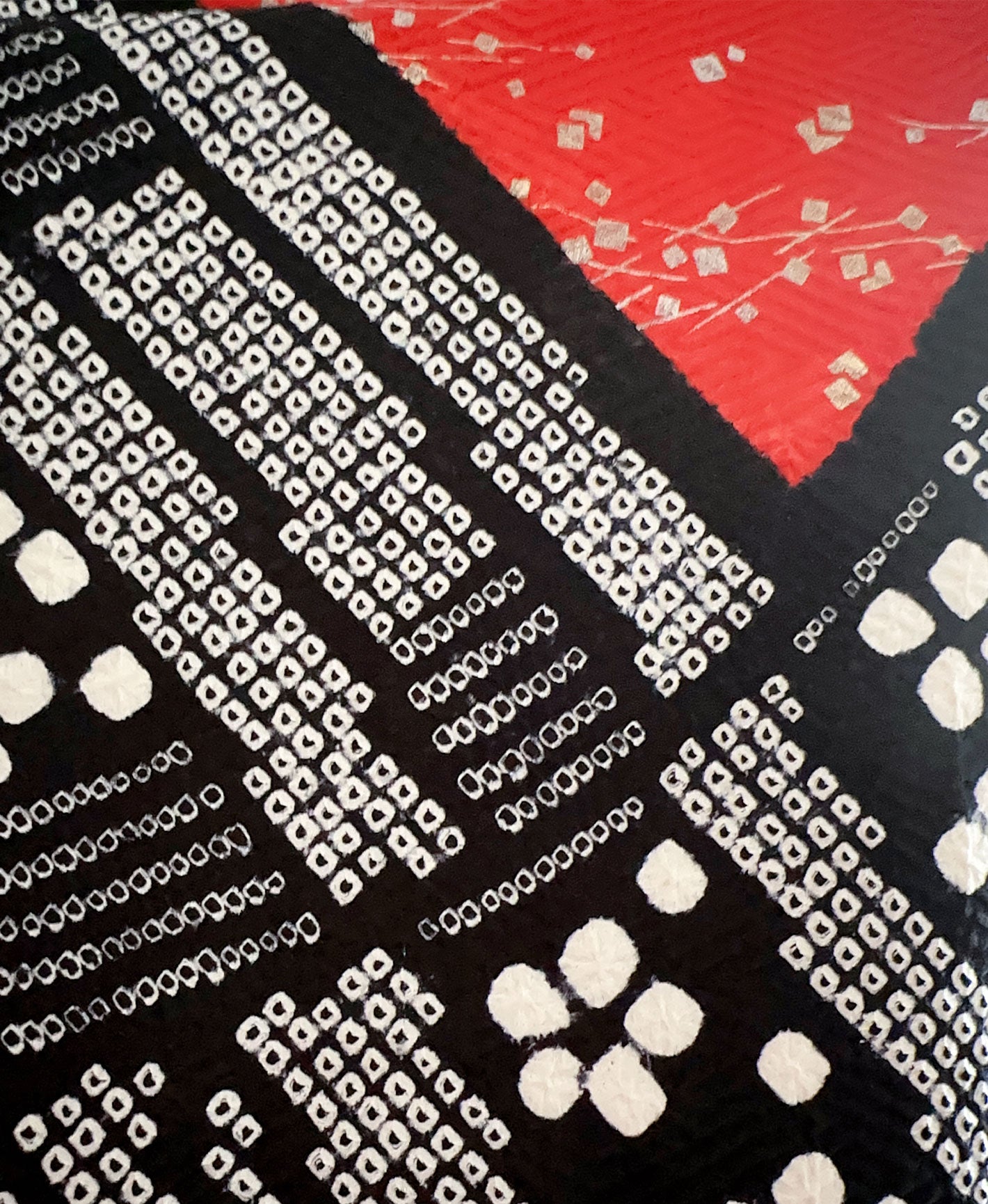 深緋 赤系 金彩 絞り 鳳凰 松 御所車 熨斗振袖 着物レンタル 成人式振袖