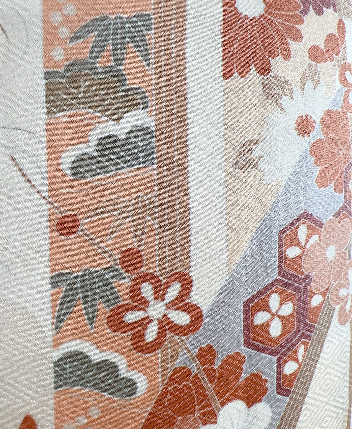 薄卵色 黄系 暈し染め 菊 花草 春秋 熨斗 訪問着 着物レンタル