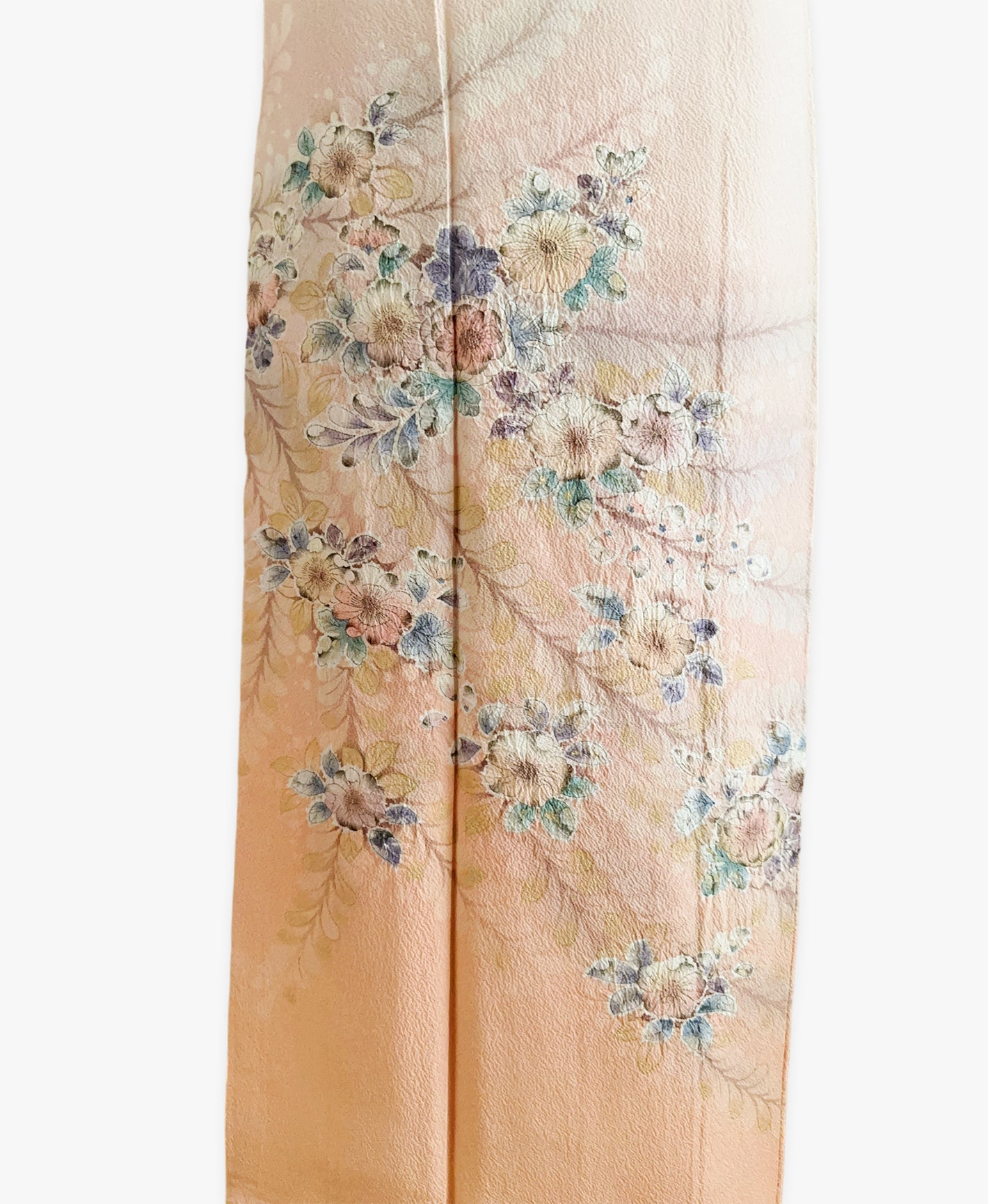 肌色 ピンク系 駒刺繍 暈し染め 金彩 家物 辻が花 手描き 訪問着 着物レンタル